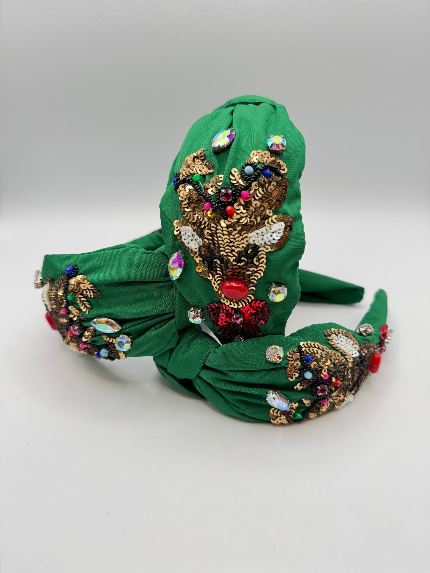 Sassy Rudolph Headband - Green