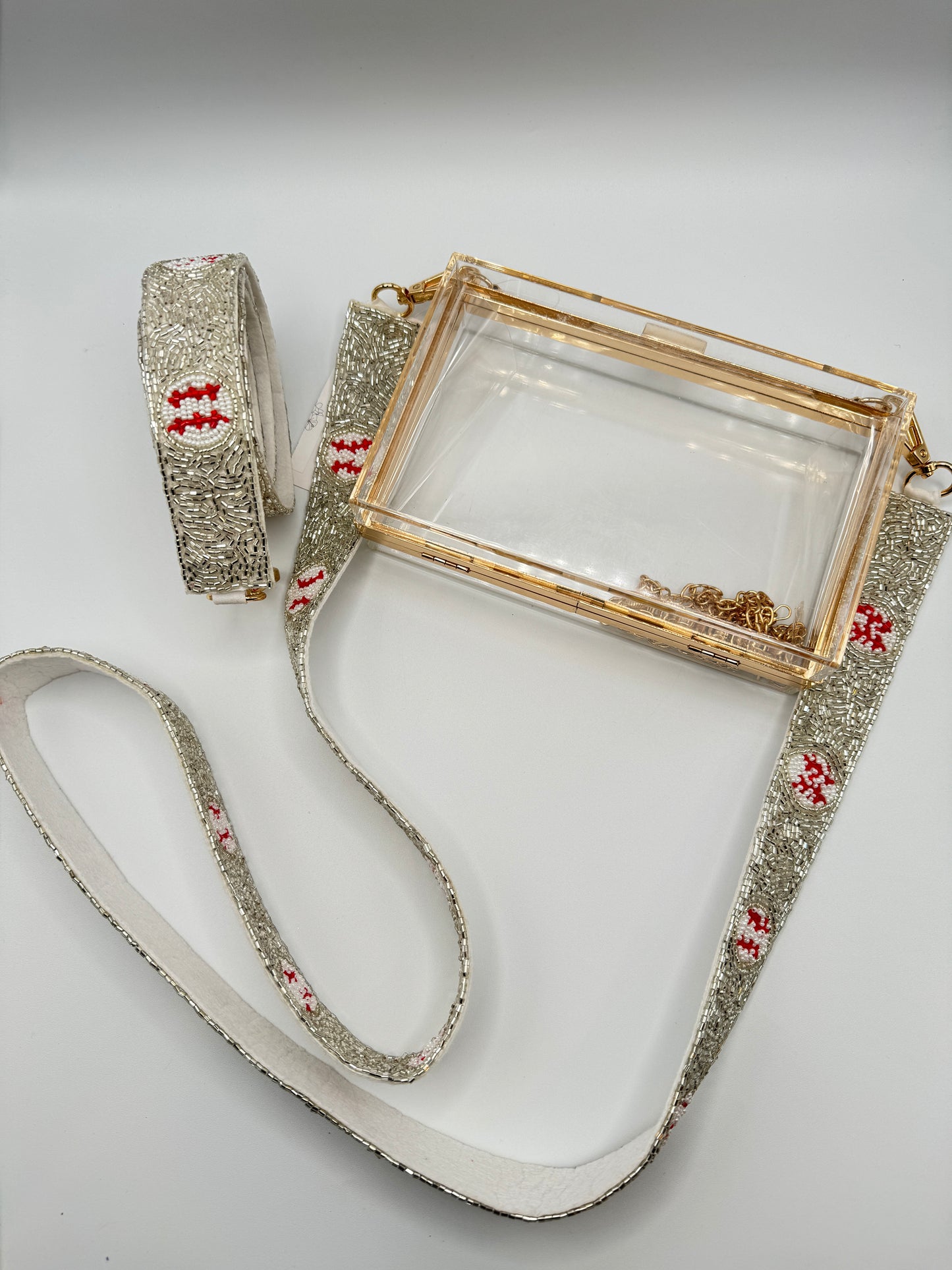Baseball Mom Beaded Purse Strap
