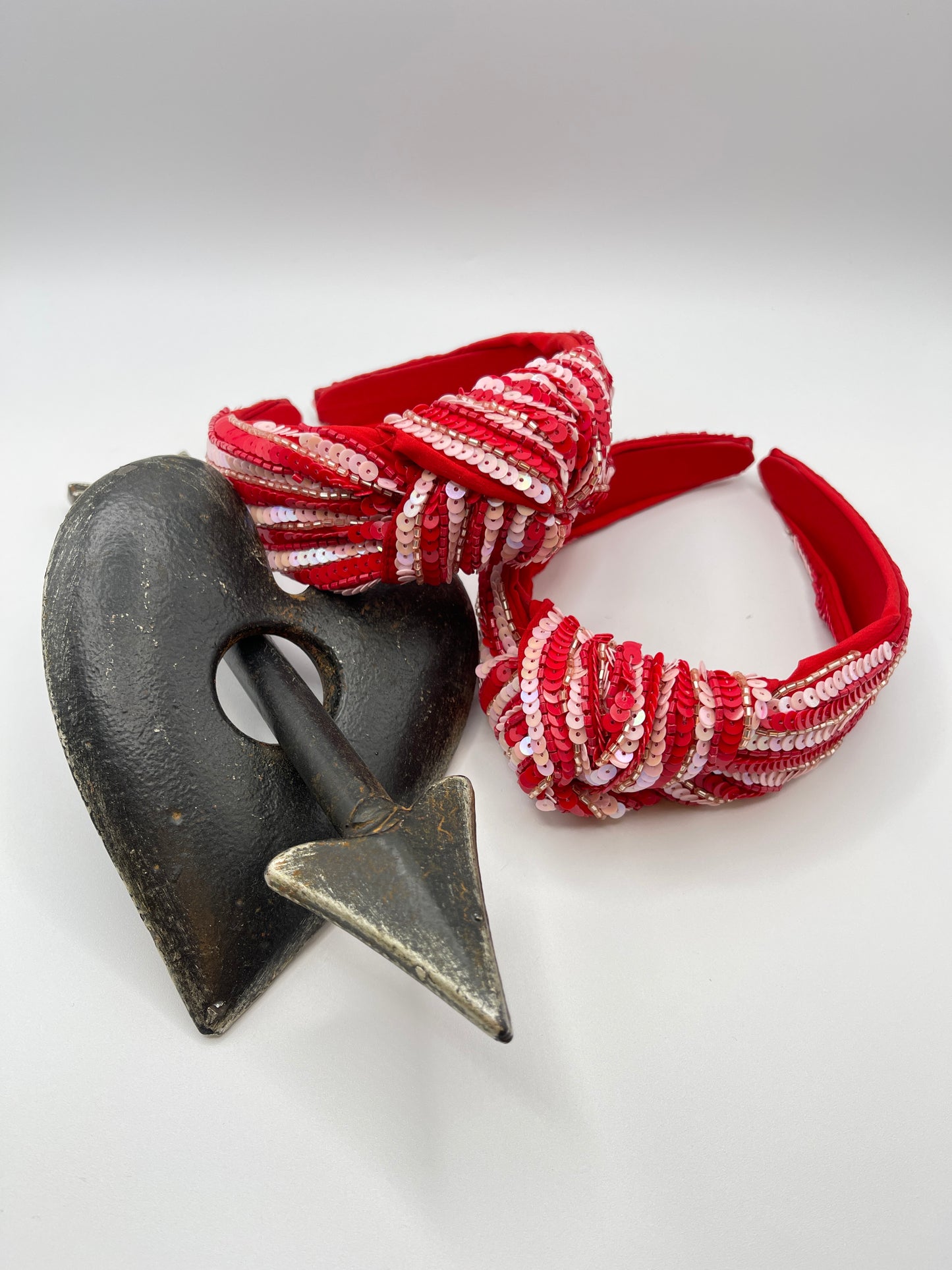 Red and Pink Sequin Headband