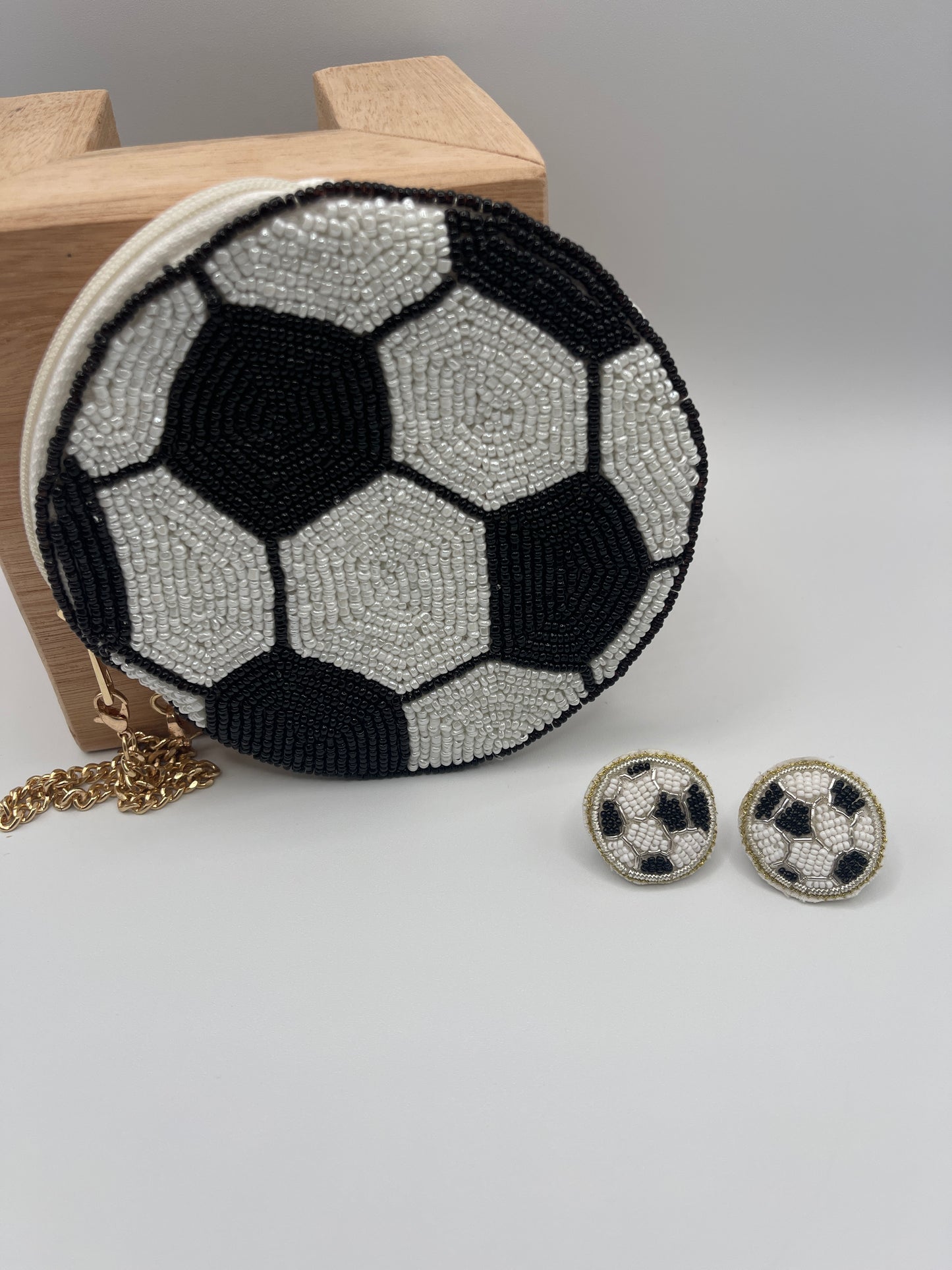 Soccer Stud Earrings