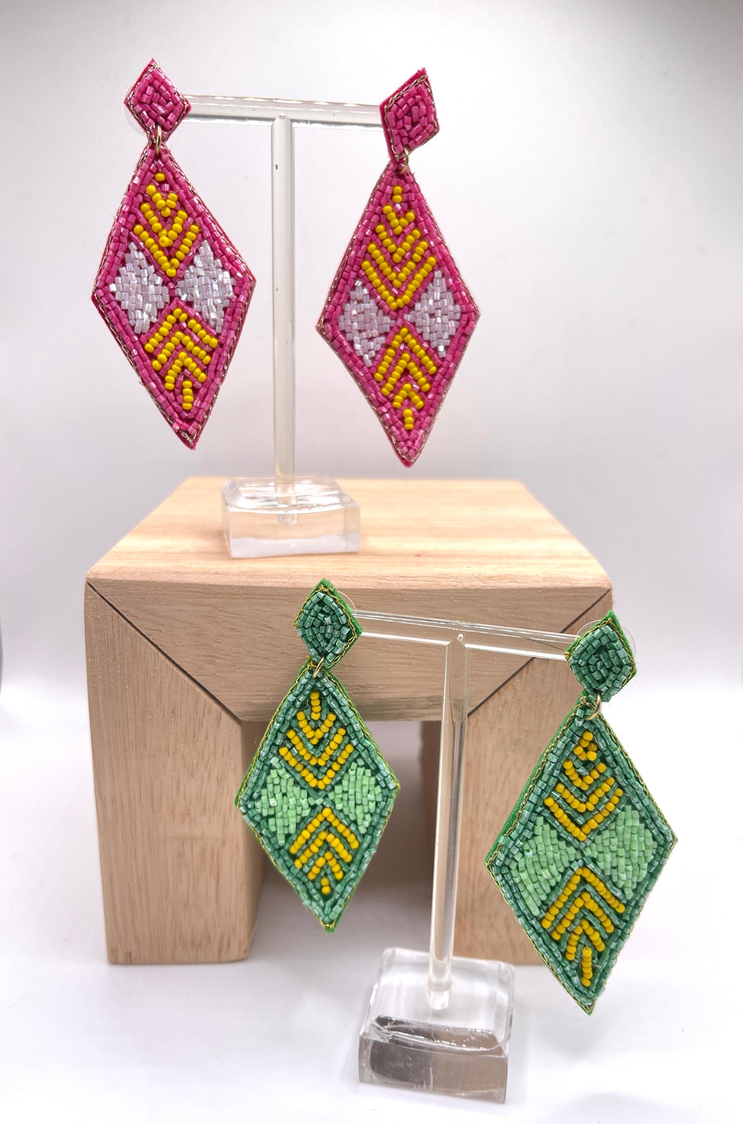 Double Diamond Earrings