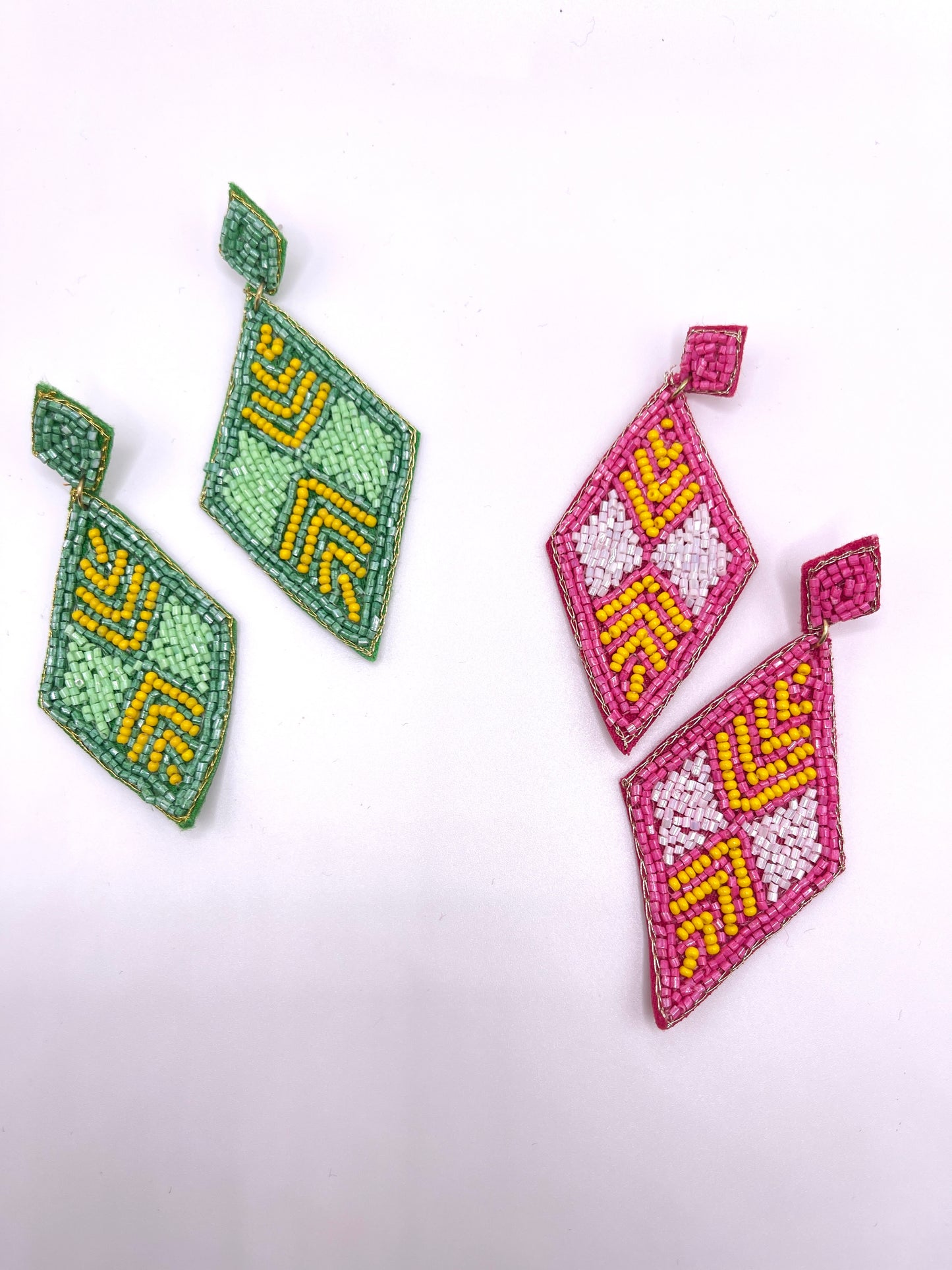 Double Diamond Earrings