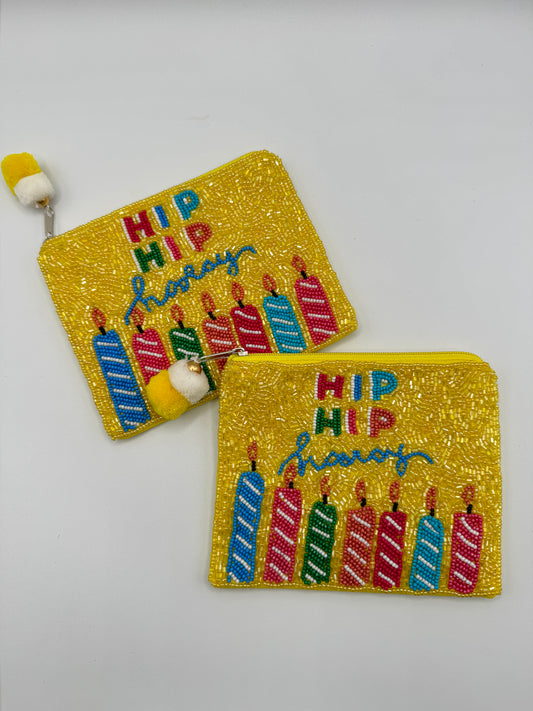 Hip Hip Hooray Birthday Coin Purse