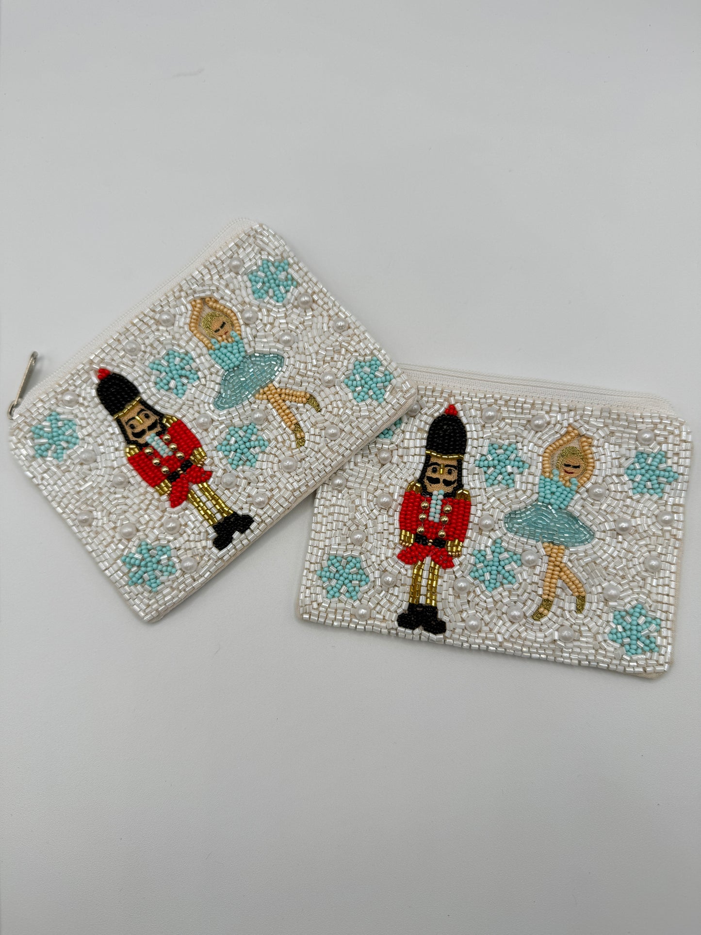Sugar Plum Fairy and Snowy Nutcracker Coin Purse