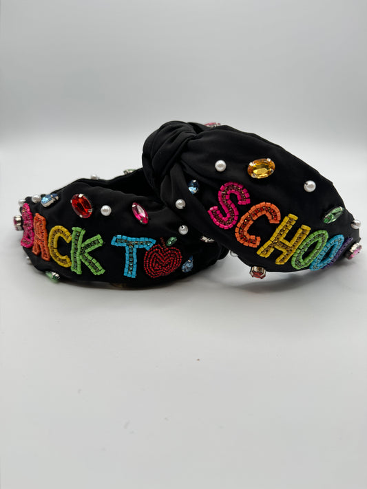 Back to School Headband - Black