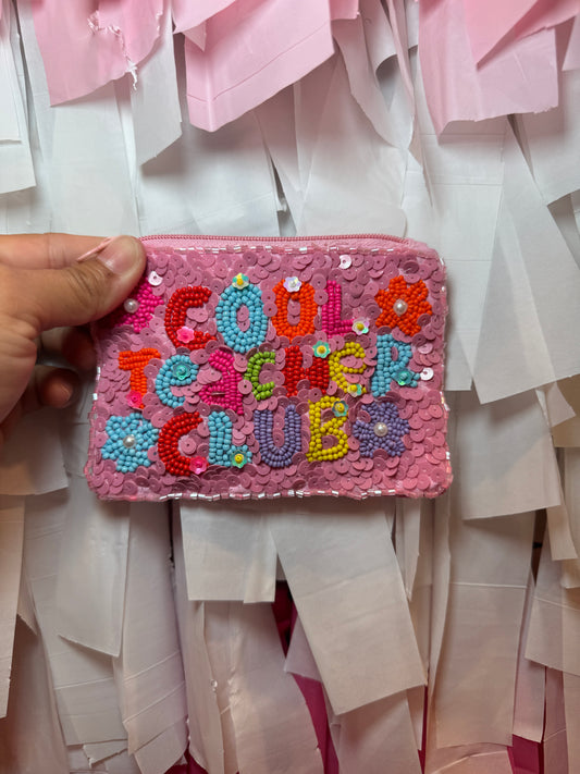 Cool Teacher Club Coin Purse