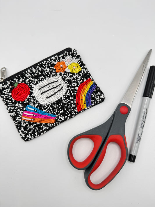 Teacher Notebook Coin Purse