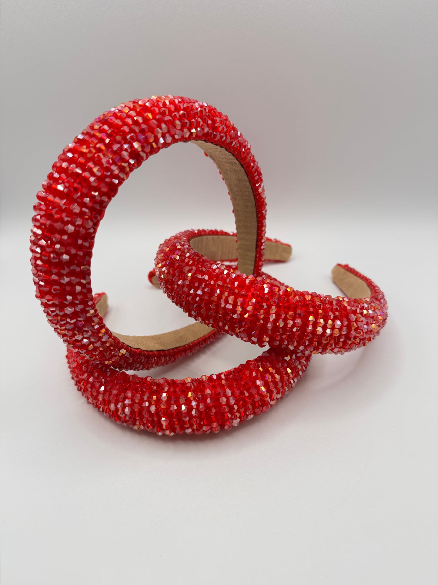Blingy Red Beaded Headband