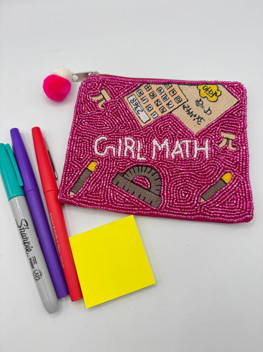 Girl Math Coin Purse