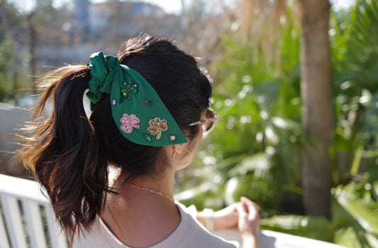 St. Patty Clover Scrunchie