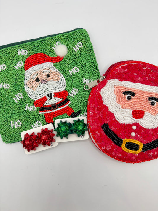 Christmas Bow Earrings