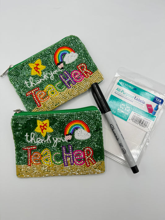 Thank You Teacher Coin Purse