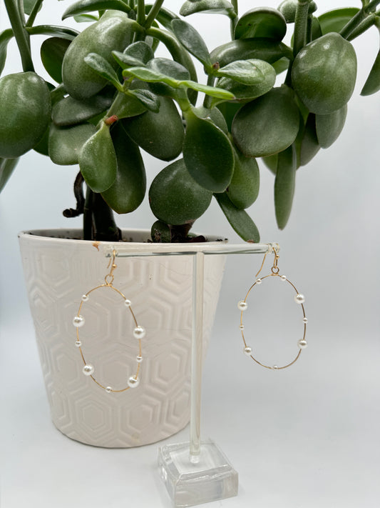 Wired Pearl Earrings