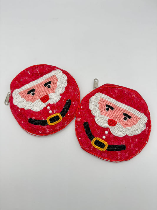 Round Santa Coin Purse