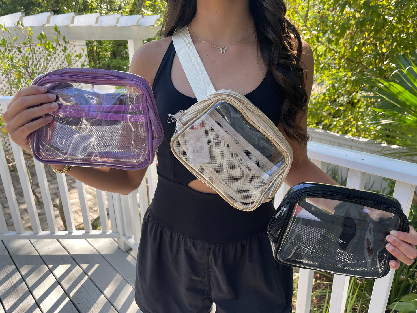 Clear Fanny Pack - Purple