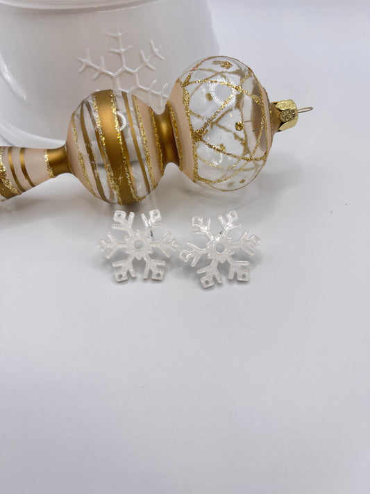 Snowflake Christmas Studs