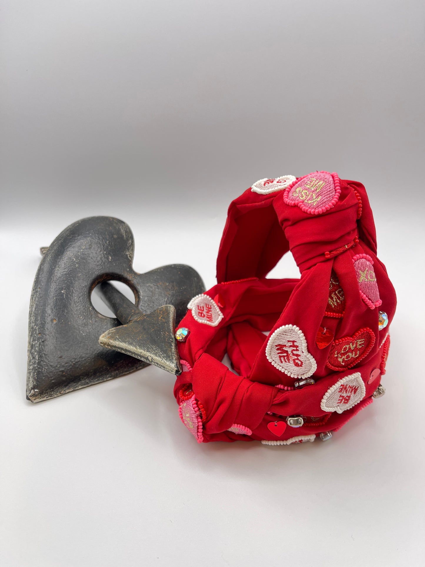 Red Candy Heart Headband