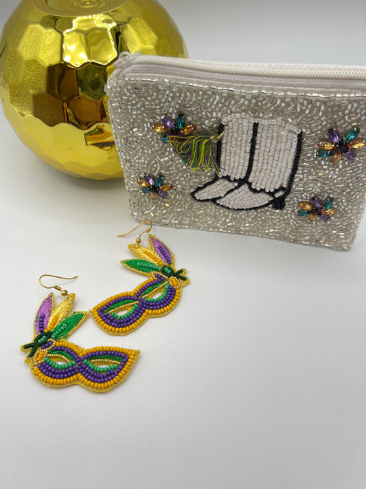 Mardi Gras Mask Earrings