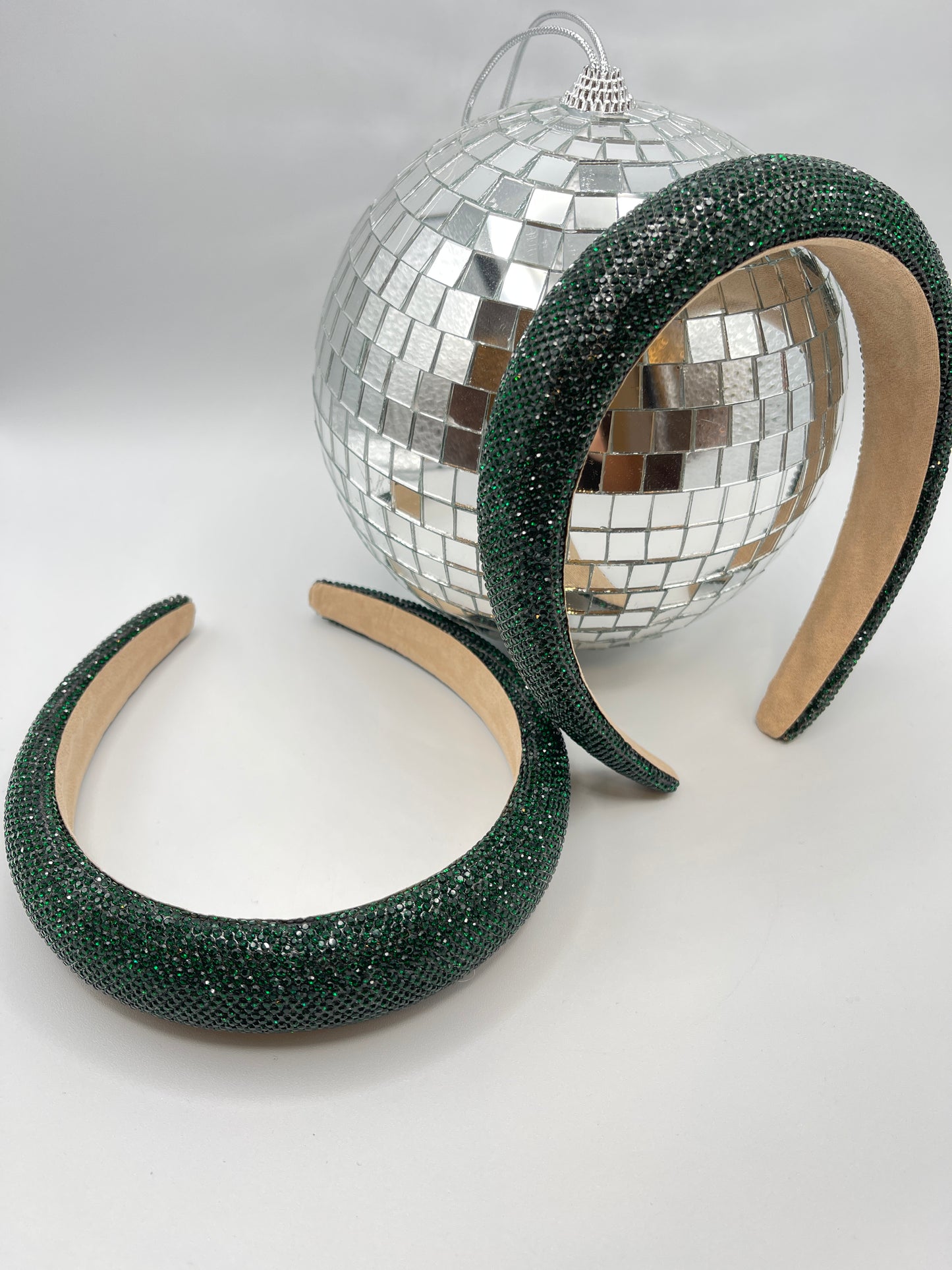 Green Metallic Jeweled Headband