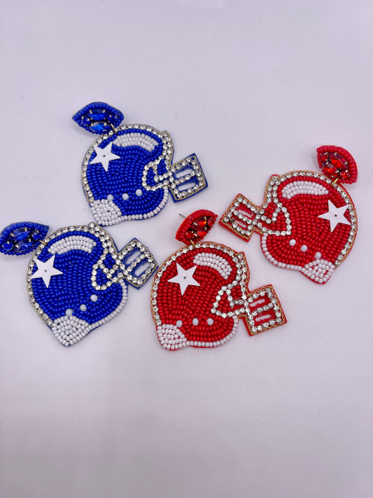 Game Day Helmet Earrings