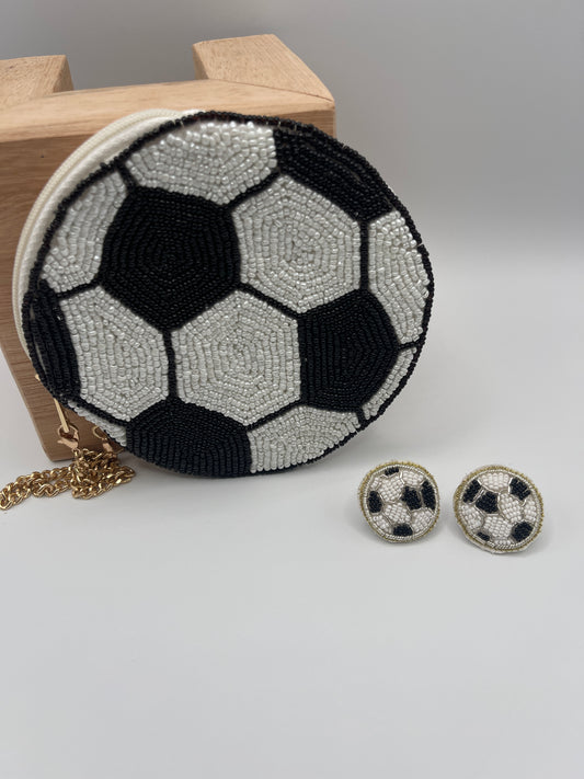 Soccer Stud Earrings