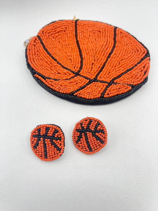 Basketball Stud Earrings